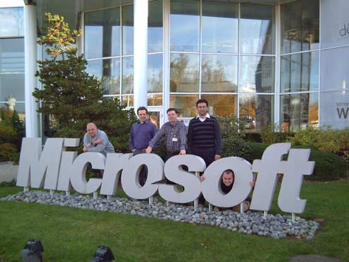 Die T4H-Truppe bei Microsoft, 17.09.2006