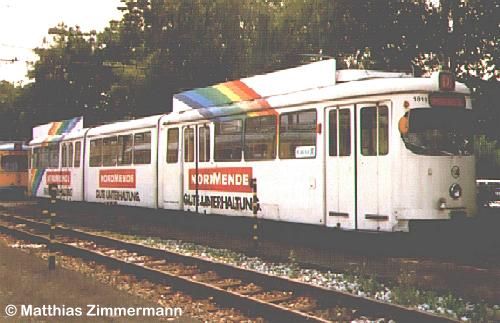 GT8 Nr. 1818 der Essener Verkehrs-AG.