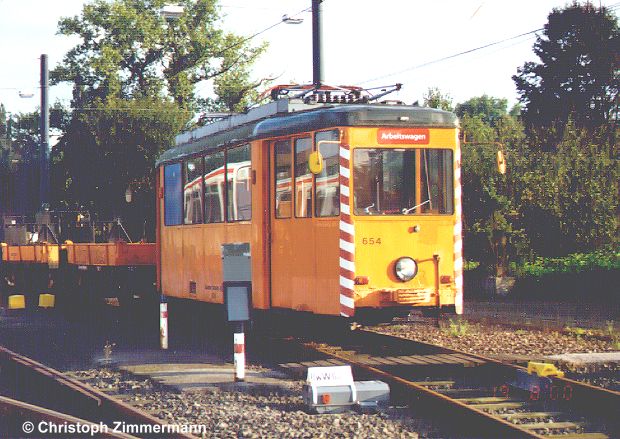 Arbeitswagen 654 der Essener Verkehrs-AG