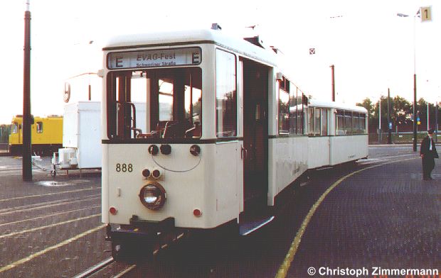 Museumswagen 888 der Essener Verkehrs-AG