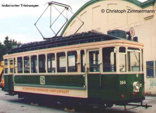 Museumswagen 144 der Essener Verkehrs-AG