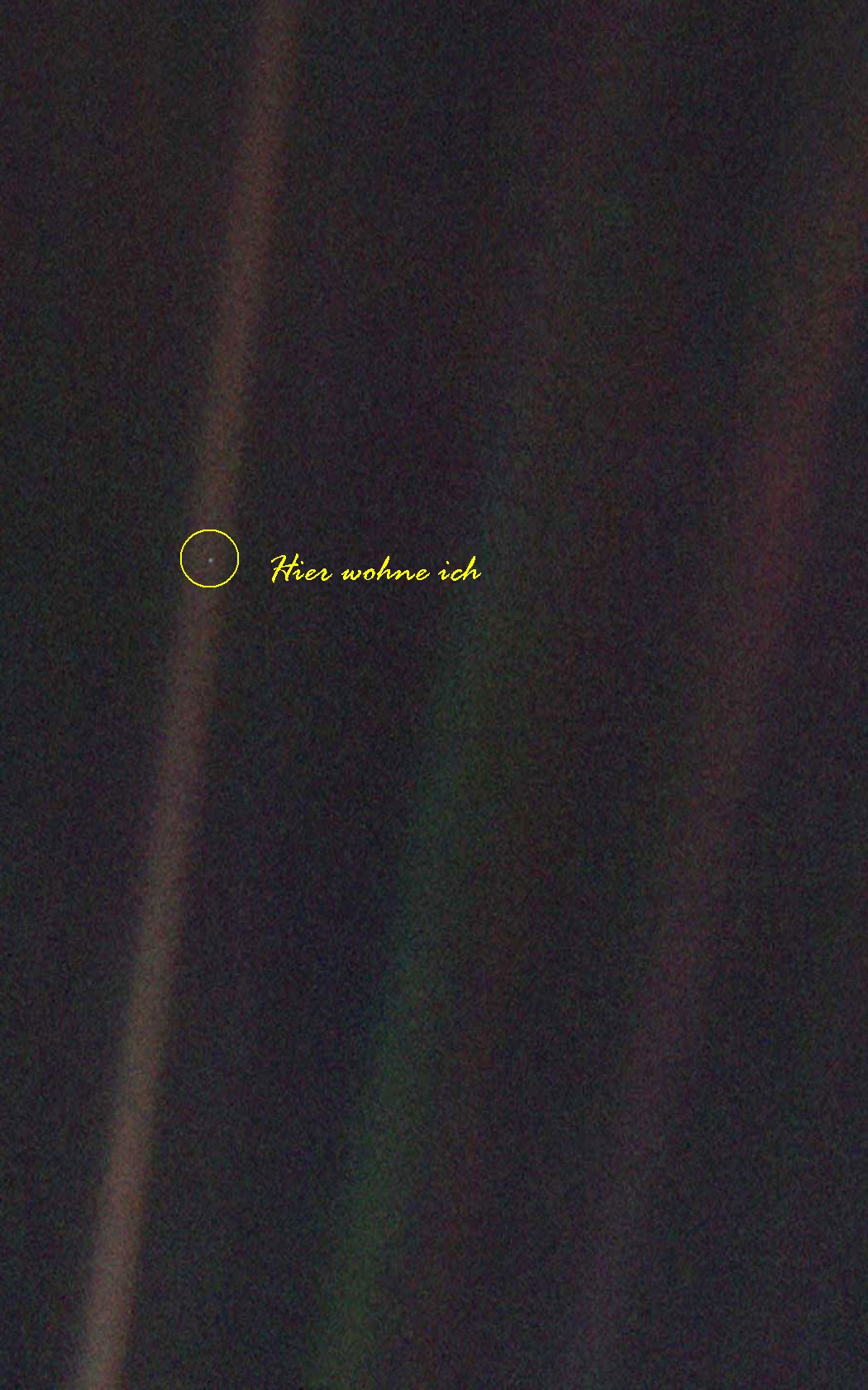 http://de.wikipedia.org/wiki/Pale_Blue_Dot