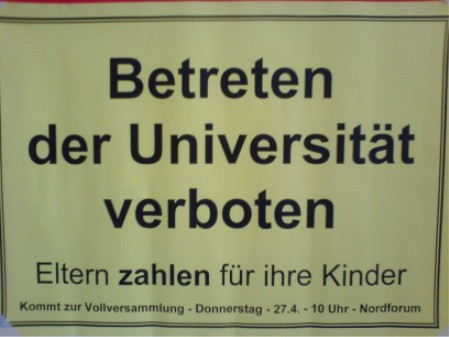 gegen Studiengebühren